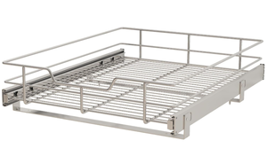 lot 564 image: 1 Tier Wire Basket Pull Out Shelf Drawer Storage Organizer for Kitchen