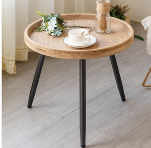 lot 566 image: LITA Log Desktop Round Side End Table