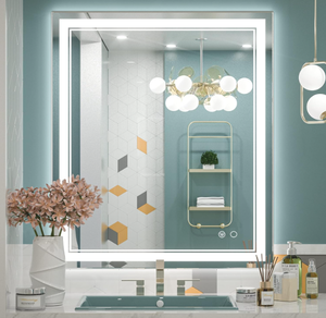 lot 86 image: Keonjinn LED Bathroom Mirror, Lighted Bathroom Mirror with Lights