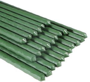 lot 199 image: Garden Stakes Plastic Coated Steel Plant Stakes for Growing Climbing Plants
