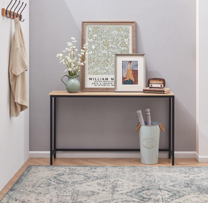 lot 584 image: Lifewit 39.4 Inch Console Narrow Sofa Table with Metal Frame