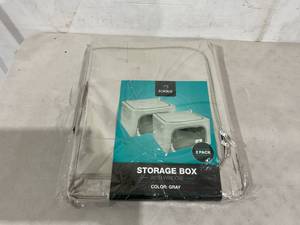 lot 600 image: Sorbus Storage Bins - Foldable Stackable Container Organizer