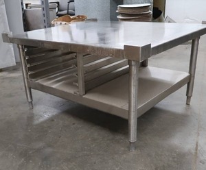 lot 16 image: STAINLESS STEEL TABLE