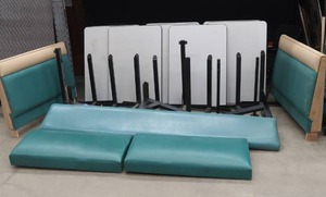 lot 31 image: TABLES AND BOOTH PADS
