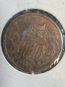 1867 US 2 CENT PIECE