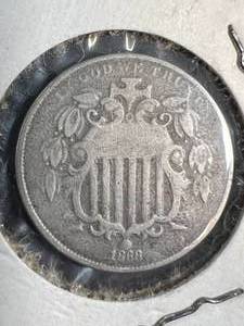 1868 US SHIELD NICKEL