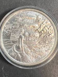 2 TROY OZ .999 FINE SILVER SKELETON ROUND IN AIRTITE