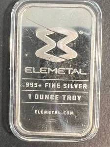 1 TROY OZ .999 FINE SILVER ELEMENTAL BAR IN AIRTITE