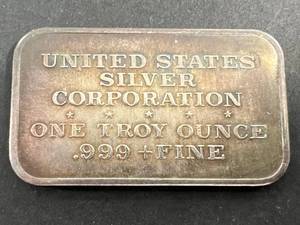 1 TROY OZ .999 FINE SILVER SAN DIEGO ZOO BAR