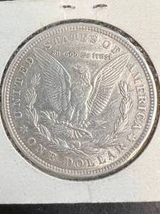 1921 US MORGAN SILVER DOLLAR AU
