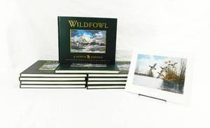 Lot of 10 SIGNED and NUMBERED Wildfowl of North America Book Featuring the Art of David Maass Text by Michael McIntosh AND SIGNED  River Mallards Print by David A. Maass featured in Book