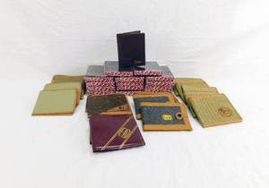 Lot of 33 Vintage Wallets including Vintage Carducci Wallets in Gift Box