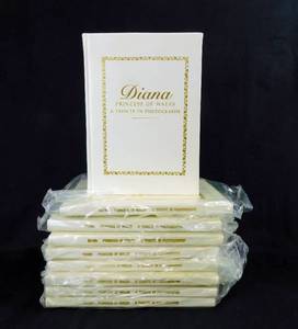 Lot of 9 Vintage 1997 Diana Princess of Wales A Tribute In Photographs by Michael OMara Leather Bound Books