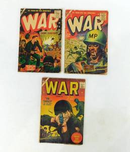 Lot of 11 Vintage 1950s Atlas Comic Books including War, Battle Action, Battle, Combat Kelly and Combat Casey