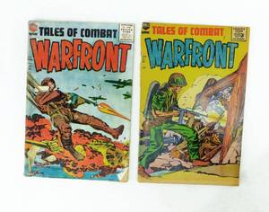 Lot of 5 Vintage 1950s Thrill Adventure Warfront Comic Books