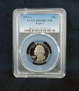 1979-S Washington Quarter Proof PCGS PR69 Deep Camo Type 2