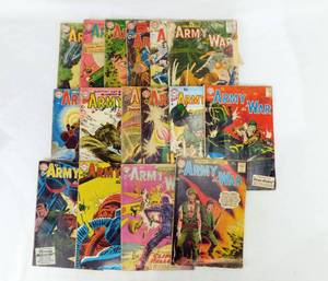 Lot of 16 Vintage 1950s DC National Comics Our Army at War Comic Books Including 100th TNT Issue