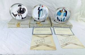 Lot of 3 Art Deco Style Collector Plates