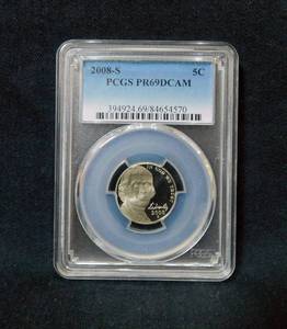 2008-S Jefferson Nickel Proof PCGS PR69 Deep Camo