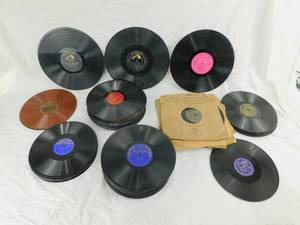 Large Lot of Vintage 78 Records - Virgin, Decca, Olympia, Puratin and More