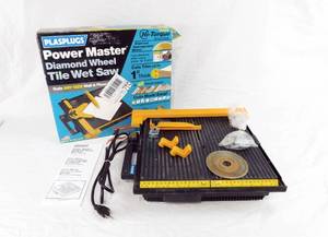 Power Master Diamond Wheel Tile Wet Saw by Plaspugs