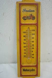 lot 176 image: Indian Motorcycles thermometer