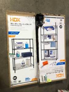Lot of 2 HDX Storage shelving Units Costumer Returns See Pics