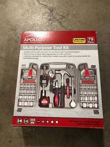 Apollo Multi-Purpose Tool Kit (79-Piece) Costumer Returns See Pics
