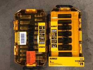 Lot of 2 Dewalt socket set Costumer Returns See Pics