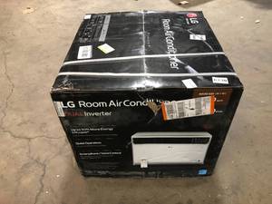 LG 23,500 BTU 230208V Window Air Conditioner Cools 1400 Sq. Ft. with Dual Inverter, Wi-Fi Enabled & Remote in White Costumer Returns See Pics