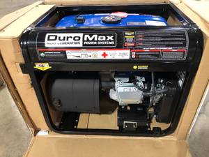 DUROMAX 13,000-Watt10,500-Watt Tri-Fuel Remote Start Gasoline Propane Natural Gas Portable Generator with CO Alert Costumer Returns See Pics