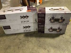 Lot of 4 Home Decorator Collections Georgina Vanity Fixture Open Box
