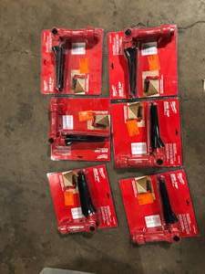 Lot of 4 Milwaukee  AIR-TIP 1-14 in. - 2-12 in. Low-Profile Pivoting Brush WetDry Shop Vacuum Attachment (1-Piece)