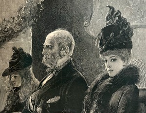 lot 57 image: The Front Pew Framed Engraving Print by Henry Hal Ludlow