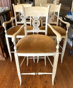 lot 37 image: Five Woodbridge Bar Height Stools