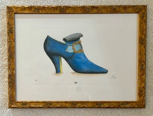lot 77 image: Trio of Framed Fancy Shoe Prints by J. Kerry