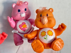 lot 40 image: (10) Vintage Collectible Carebear Figurines
