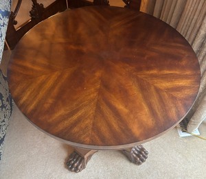 lot 109 image: Claw Foot Accent Table