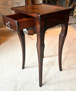 lot 137 image: Petite Accent Table with Drawer