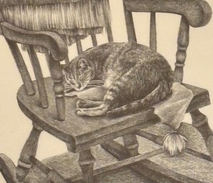 lot 150 image: Cat Nappin Limited Edition Unframed Print by Gail OMalley