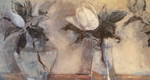 lot 156 image: Magnolias Framed Print by Carman Galofre
