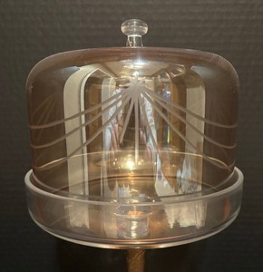 lot 161 image: Tall Etched and Gold Embossed Cloche