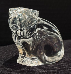 lot 168 image: Waterford Crystal Cat Figurine