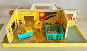 lot 221 image: Vintage Fisher Price Play Family Nursery School