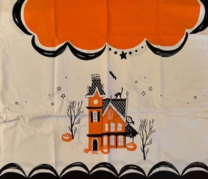 lot 264 image: Spooky Tablecloth by Pottery Barn Kids