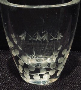 lot 307 image: Vintage Petite Signed Crystal Vase