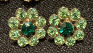 lot 416 image: Eight Dazzling Pairs of Vintage Earrings