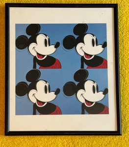 lot 286 image: Set of Four Mickey Mouse Decorative Framed Prints