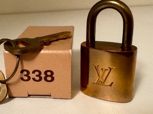 lot 287 image: Vintage Louis Vuitton No. 338 Padlock and Keys