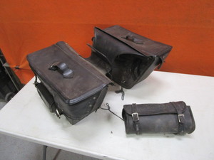 lot 77 image: Motorcycle Saddle Bags